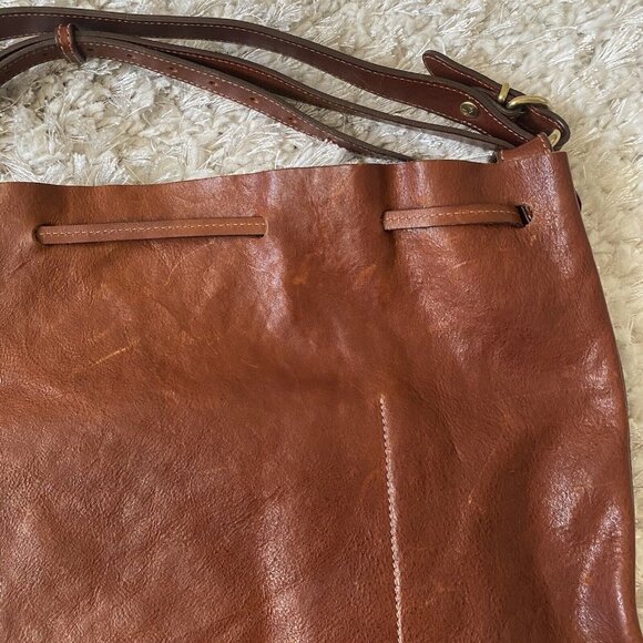 Il Bisonte shoulder bag made in Italy brown genuine leather used from Japan - Picture 15 of 16